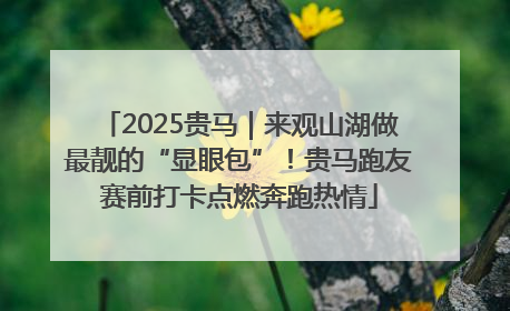 2025贵马｜来观山湖做最靓的“显眼包”！贵马跑友赛前打卡点燃奔跑热情