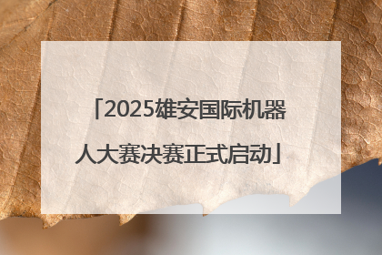 2025雄安国际机器人大赛决赛正式启动