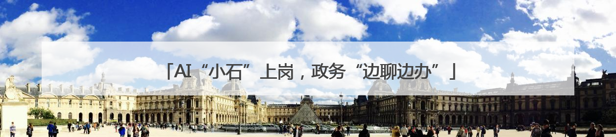 AI“小石”上岗，政务“边聊边办”